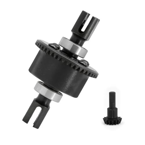 Metall Vorne Hinten Differential 43T 10T for ARR-ma 6S 1/8 for KRA-ton for Out-cast 1/7 Upgrade Teile Zubehör(Zwart) von eejinwen