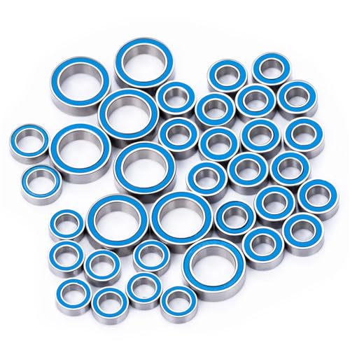 Radnaben Achsen-Dichtungslagersatz 8x3,5 mm Kugellager Blau versiegelt for 1/16 Mini for SLA-sh for E-Revo for Sum-mit RC Crawler Car von eejinwen