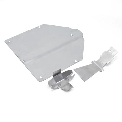 Rc 1 Set Edelstahl Antikollisionsplattenschutz Chassispanzerung for LOSI 1/10 for Ba-ja for Rey V2 RC Autozubehör von eejinwen