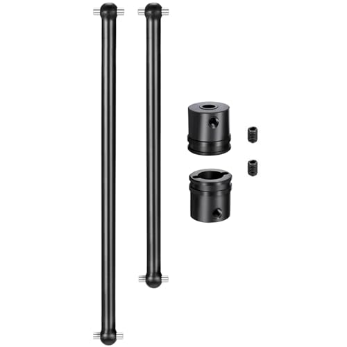 Stahl Antriebswelle Vorne Hinten Center Universal CVD Hund Knochen Diff Tasse for 1/8 for A-RRMA for KRA-TON V4 V5 Buggy RC Auto Teile(Center Driveshaft) von eejinwen
