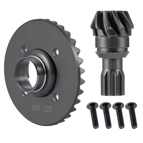 Stahl Vorne Hinten Diff Getriebe Stick Kegelräder 10T-32T for 1/5 for T-RAXXAS for X-MAXX Teile(Rear Diff Gear) von eejinwen