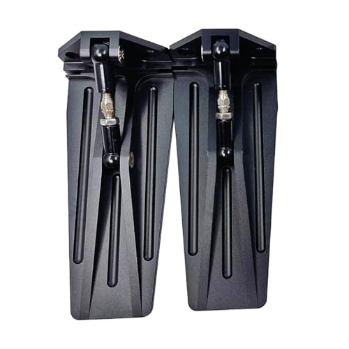 eejinwen 1 Paar RC-Boot-Trimmklappen, Metall, CNC-Trimmklappen, verlängert 90 mm, for Lu-cas, for Öl, RC-Schnellbootrennen, O-Boot-Modell, DIY-Teile(Zwart) von eejinwen