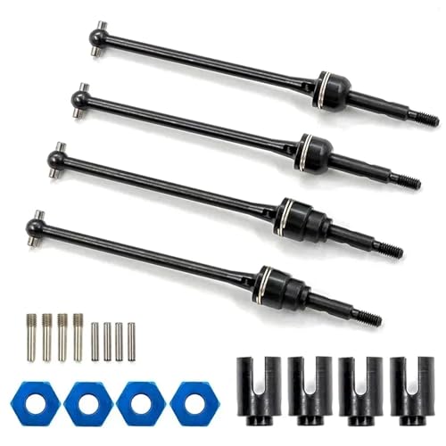 eejinwen 2Pcs Stahl Hinten Antriebswelle CVD for 1/10 for Trxs for SLA-sh for VXL 4X4 2WD RC Auto Upgrades Teile(FR) von eejinwen