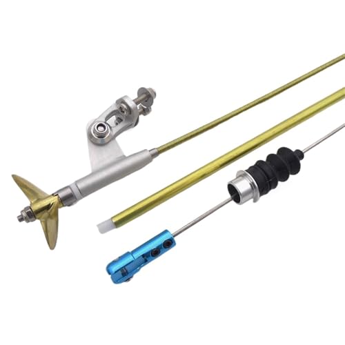 eejinwen 3,175 mm 1/8 Zoll Flexible Wellenstrebe 52 mm Lenkruder 30 mm Kupferpropeller-Kit for kleines RC-Boot for Geschwindigkeit for Mono for CAT for Oral for VEE-Boot eejinwen 3,175 mm 1/8 Zoll Flexible Wellenstrebe 52 mm Lenkruder 30 mm Kupferpropeller-Kit for kleines RC-Boot for Geschwindigkeit for Mono for CAT for Oral for VEE-Boot von eejinwen