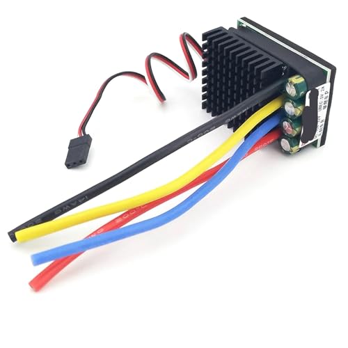 eejinwen 3S-7S 10V-32V 50A 480A Gebürsteter ESC-Drehzahlregler for BEC 5V 2A for Bürstenmotor 775 795 RC-Boot RC-Auto Crawler Truck Tankpumpe(No Plugs) von eejinwen