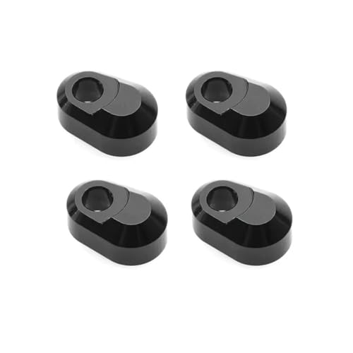 eejinwen 4 stücke Metall Suspension Pin Retainer 7743 for Tra-xxas 1/5 for X-MAXX 6S 8S 1/6 XRT 8S 1/10 for MAXX RC Auto Upgrade Teile Zubehör(Zwart) von eejinwen