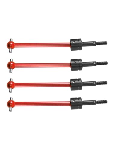 eejinwen 4-teilige Metall-Universalantriebswelle CVD (64 mm) for Tam-iya TT02B TT-02B DT02 DT03 DF02 RC-Auto-Upgrade-Teilezubehör von eejinwen