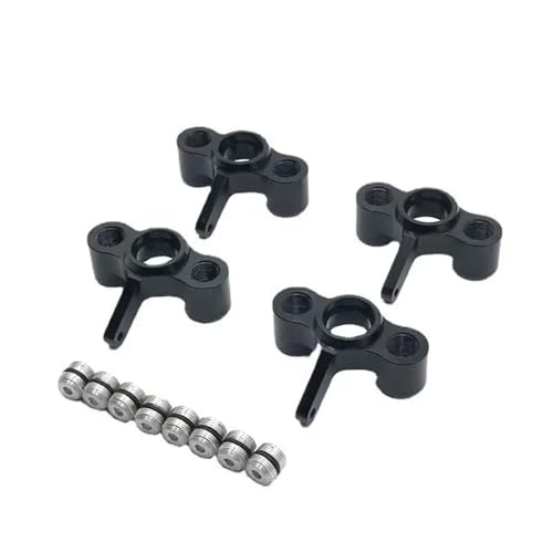 eejinwen 4-teiliger Metall-Achsschenkel-Nabenträger for JLB for Racing for Che-etah 11101 21101 J3 for Speed ​​1/10 RC-Auto-Upgrade-Teile(Zwart) von eejinwen