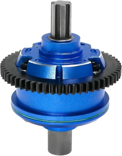 eejinwen 57T Metall-Mitteldifferenzialsatz for ARR-MA ARA311165, kompatibel mit 1/10 for KRA-ton, for Out-cast 4S V2 BLX, 1/8 for Moj-ave 4S for BLX – Upgrade-Teil(Blauw) von eejinwen