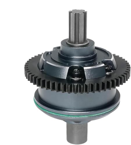 eejinwen 57T Metall-Mitteldifferenzialsatz for ARR-MA ARA311165, kompatibel mit 1/10 for KRA-ton, for Out-cast 4S V2 BLX, 1/8 for Moj-ave 4S for BLX – Upgrade-Teil(Dark Grey) von eejinwen