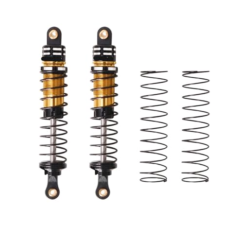 eejinwen 64 mm schwarzes Aluminium-Stoßdämpfer-Set, Upgrade-Teile for 1/18 RC-Auto, for LOSI Mini, for LMT 4X4, for Monster Truck von eejinwen