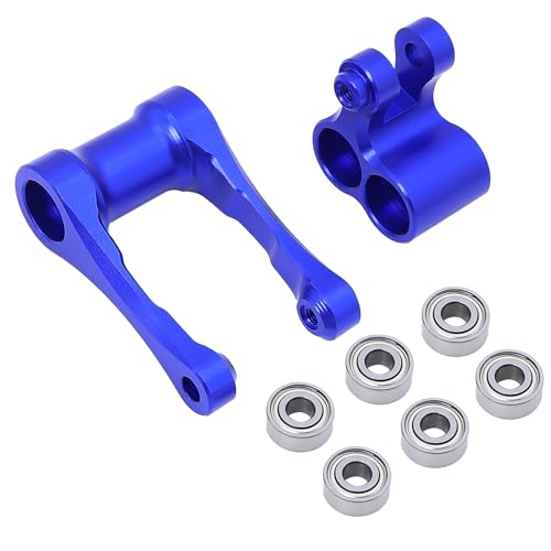 eejinwen 7075 Alloy Rear Shock Absorber Lenkarm Lenkservohalterung for LOSI 1/4 for Pro-Moto MX Motorrad RC mit vergrößerten Lagern(Blauw) von eejinwen