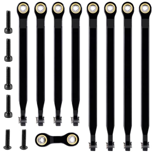 eejinwen 8PCS Aluminium Legierung Link Linkage Mount Set for 1/16 Mini for E-Revo VXL RC Auto Upgrade Teile Zubehör von eejinwen
