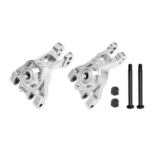 eejinwen Aluminium 7075-t6 Hinterradnabenträger (großes Lager) for TRA-XXAS 1/8 for JATO 4X4 VXL rc Spielzeugautoteile(Silver) von eejinwen
