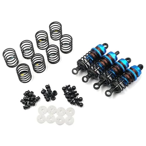 eejinwen Aluminium Big BORE GO 55MM DÄMPFER Set 4 STÜCKE for 1/10 RC Touring CAR # for BBG-0055(Blauw) von eejinwen