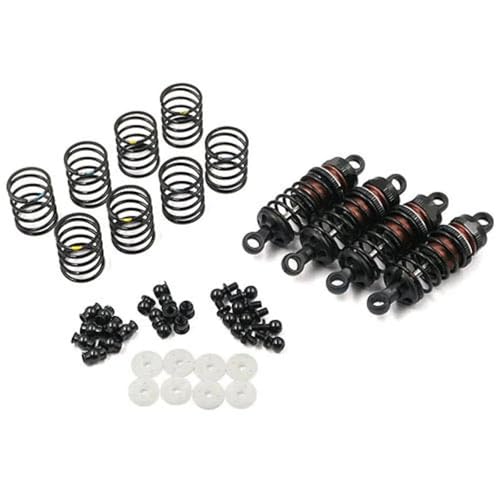 eejinwen Aluminium Big BORE GO 55MM DÄMPFER Set 4 STÜCKE for 1/10 RC Touring CAR # for BBG-0055(Rood) von eejinwen