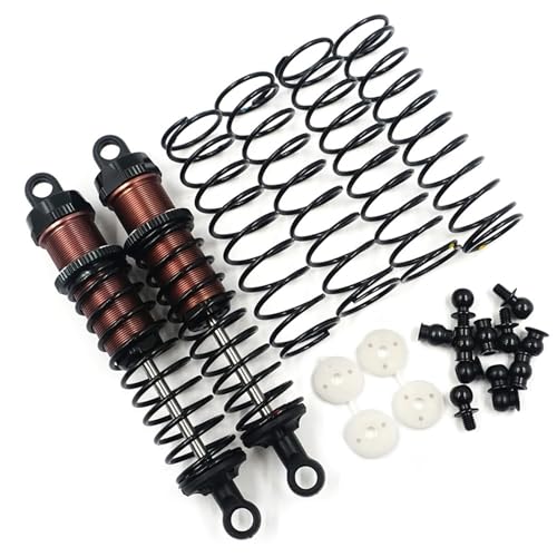 eejinwen Aluminium Big BORE GO 90MM DÄMPFER 2 STÜCKE for 1/10 RC Off Road CAR # for BBG-0090(Brown) von eejinwen