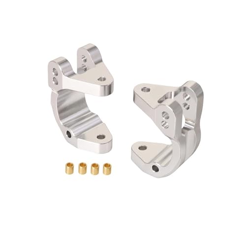 eejinwen Aluminium C Hub Set Upgrades Teile Zubehör for 1/10 RC Crawler Auto for ARR-ma for Mega(Silver) von eejinwen