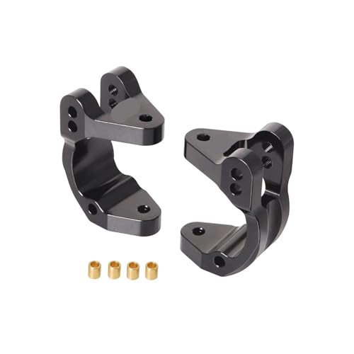 eejinwen Aluminium C Hub Set Upgrades Teile Zubehör for 1/10 RC Crawler Auto for ARR-ma for Mega(Zwart) von eejinwen