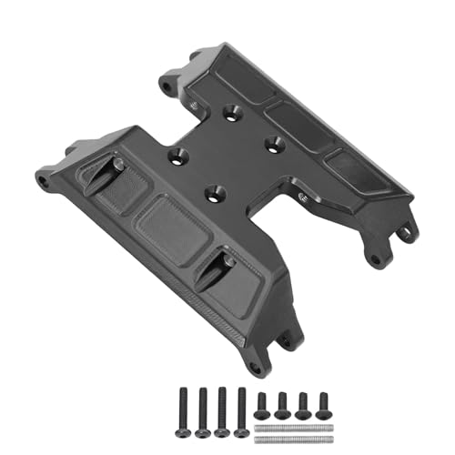 eejinwen Aluminium-Chassis-Getriebe-Unterfahrschutzhalterung for 1/18 RC Crawler for Ax-ial for Ca-Pra UTB18 Getriebe-Upgrade-Teile(Zwart) von eejinwen