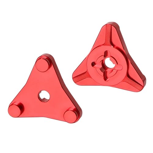 eejinwen Aluminium-Radnabenadapterhalterung, Upgrades, Teilezubehör for 1/10 RC-Auto, for Tam-iya, for Hots-hot II(Rood) von eejinwen