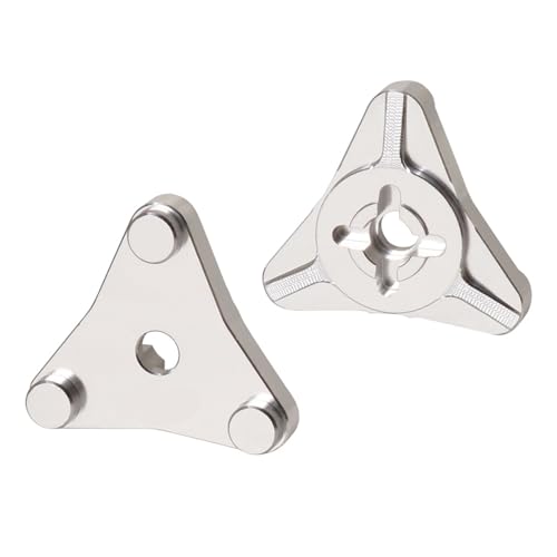 eejinwen Aluminium-Radnabenadapterhalterung, Upgrades, Teilezubehör for 1/10 RC-Auto, for Tam-iya, for Hots-hot II(Silver) von eejinwen