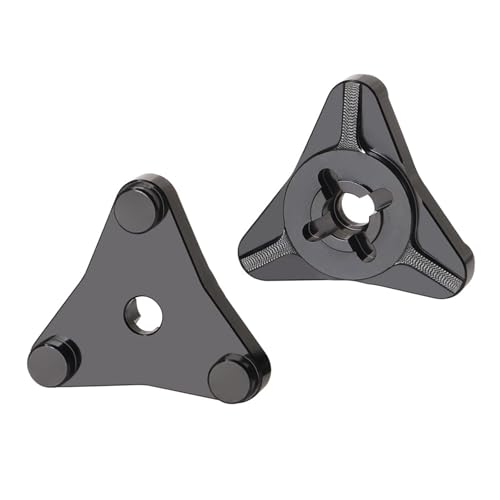 eejinwen Aluminium-Radnabenadapterhalterung, Upgrades, Teilezubehör for 1/10 RC-Auto, for Tam-iya, for Hots-hot II(Zwart) von eejinwen