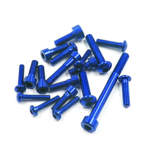 eejinwen Aluminium-SCHRAUBENSATZ for SANWA M17#für YA-0733PP(Blauw) von eejinwen