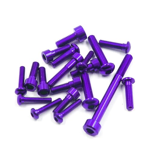 eejinwen Aluminium-SCHRAUBENSATZ for SANWA M17#für YA-0733PP(Purple) von eejinwen