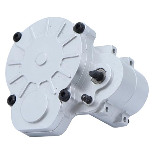 eejinwen Aluminiumlegierung Getriebe RC Getriebe for FMS FCX18 FCX24 1/24 1/18 RC Auto Upgrade Teil(Silver) von eejinwen