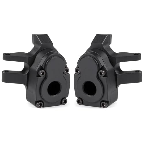 eejinwen Bearbeitete Aluminium-Achsschenkel und Portalabdeckung for Axial SCX10 III AR45P for Capra F9-Achse(Zwart) von eejinwen