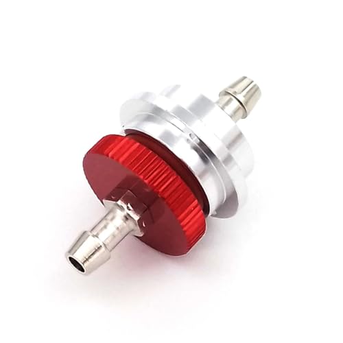 eejinwen CNC-Aluminium-Kraftstoffnippel, Kraftstoffeinfüllstutzen, Nippel, Tankzubehör for Benzin/Nitro-RC-Modellflugzeugboote(Rood) von eejinwen