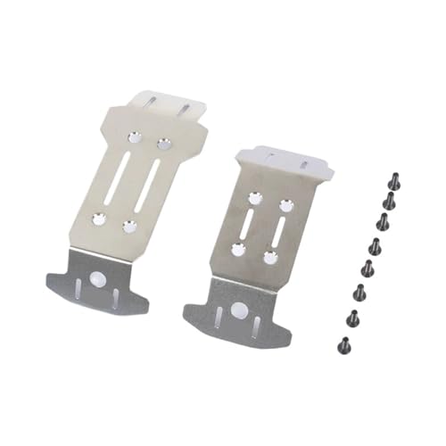 eejinwen Edelstahl-Chassisschutz, Chassis-Panzerungsschild, Upgrade-Teile for RC-Crawler-Autos for Tra-xxas 1/10(Silver) von eejinwen