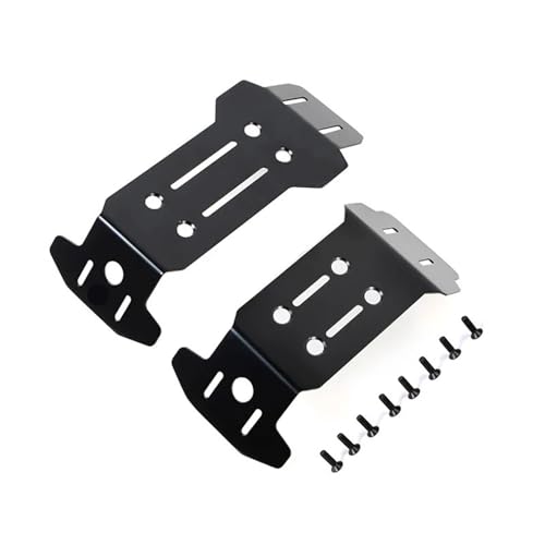 eejinwen Edelstahl-Chassisschutz, Chassis-Panzerungsschild, Upgrade-Teile for RC-Crawler-Autos for Tra-xxas 1/10(Zwart) von eejinwen