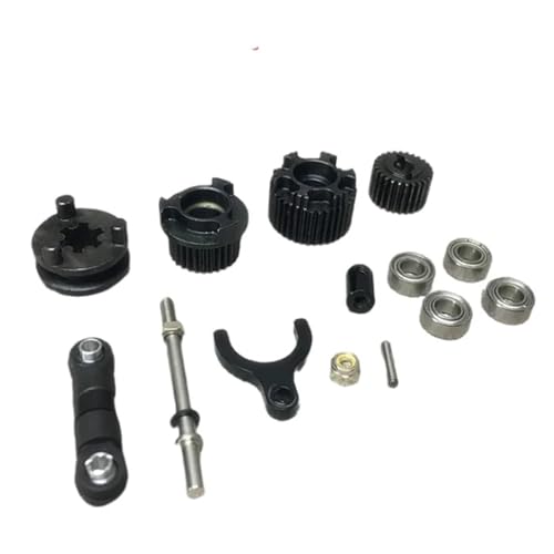 eejinwen Getriebe aus gehärtetem Stahl, 2-Gang-Getriebesatz, Upgrade-Teile, Zubehör for RC-Crawler-Auto, Axial SCX10 II 90046 von eejinwen