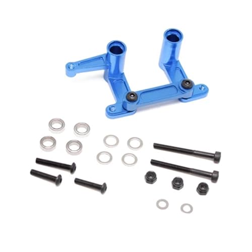 eejinwen Legierung 1set Lenkung Glocke und Übertragung Upgrade Teile Ersetzen 3743 Eloxieren for 1/10 for Tra-xxas 2WD for SLA-sh(Blauw) von eejinwen