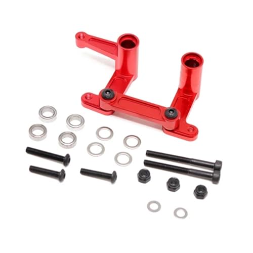 eejinwen Legierung 1set Lenkung Glocke und Übertragung Upgrade Teile Ersetzen 3743 Eloxieren for 1/10 for Tra-xxas 2WD for SLA-sh(Rood) von eejinwen
