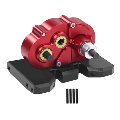 eejinwen Leichtgewicht for LCG OD-3 Overdrive-Getriebe for 1/10 RC Crawler for Ax-ial SCX10 II Pro for Cap-ra for LCG Chassis Upgrade Teile(Rood) von eejinwen