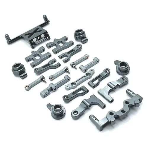 eejinwen Metall-Upgrade, Schwinge, Lenkbecher, Satz anfälliger Teile, for MN-Modell 1/16 MN38 RC-Autoteile(Dark Grey) von eejinwen