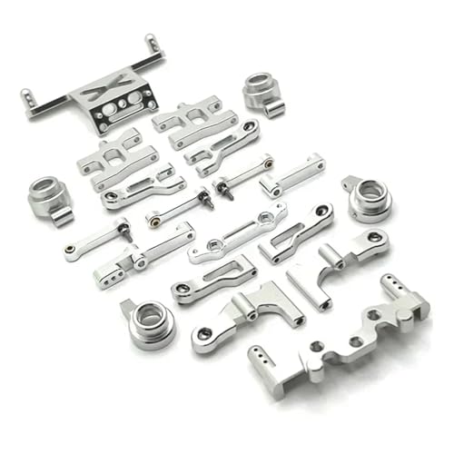 eejinwen Metall-Upgrade, Schwinge, Lenkbecher, Satz anfälliger Teile, for MN-Modell 1/16 MN38 RC-Autoteile(Silver) von eejinwen