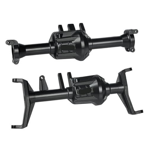 eejinwen Metall-Vorder- und Hinterachsgehäuse, Achsgehäuse mit schwarzer Abdeckung for 1/10 RC Crawler Car for Tra-xxas TRX-4 TRX4 Upgrade(Front and Rear) von eejinwen