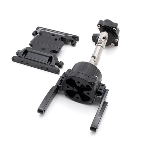 eejinwen Metall for Planetengetriebe, Transfer-Unterfahrschutzplatten, Getriebe-Kit-Upgrades for RC-Crawler-Auto, Axial for SCX10 II 90046(Black Kit A) von eejinwen