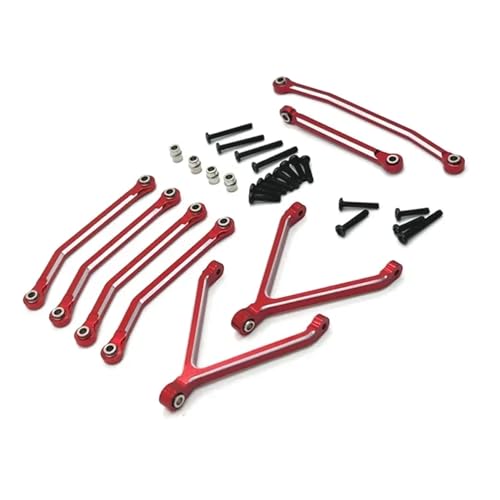 eejinwen RC Auto Ersatzteile Metall Upgrade Chassis Hebel Lenkhebel Passend for FMS 1/24 for Xiao-qi FCX24(Rood) von eejinwen