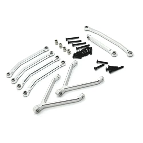 eejinwen RC Auto Ersatzteile Metall Upgrade Chassis Hebel Lenkhebel Passend for FMS 1/24 for Xiao-qi FCX24(Silver) von eejinwen