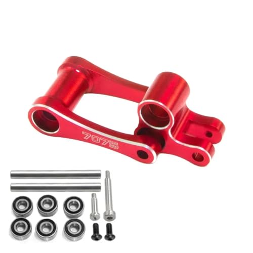 eejinwen RC Auto Metall Bremse Lenkung Arm Lenkung Servo Halterung for LOSI 1/4 for Prom-OTO-MX Upgrade Teile Zubehör(Rood) von eejinwen