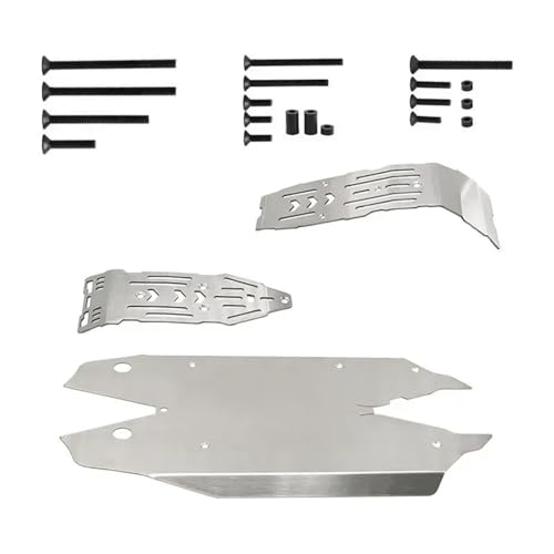 eejinwen RC Crawler Edelstahl Chassis Rüstung Schutz Protector Skid Plate for ARR-ma 1/8 for Moj-ave 4S 4X4 RC Auto Upgrade Teile von eejinwen