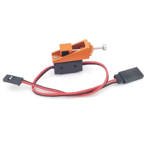 eejinwen RC-Modellempfänger-EIN-/Ausschalter mit Aluminium-Halterungs-Steuerstange for RC-Bootsautos, wasserdichte Zubehörbox von eejinwen