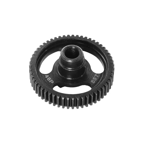 eejinwen Stahl 48P 48T 55T 62T 70T Stirnradgetriebe Getriebe for TRA-XXAS 1/10 4-für Tec 2.0 3.0 RC Auto Upgrade Teile Zubehör(55T) von eejinwen