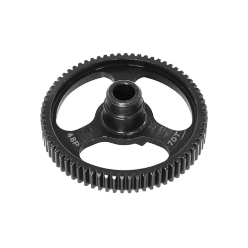 eejinwen Stahl 48P 48T 55T 62T 70T Stirnradgetriebe Getriebe for TRA-XXAS 1/10 4-für Tec 2.0 3.0 RC Auto Upgrade Teile Zubehör(70T) von eejinwen