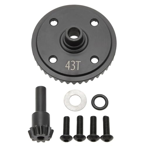 eejinwen Stahl-Schrägzahnrad for das Hauptdifferential 43T und Eingangszahnrad 10T for ARR-ma 6S 1/7 for Infra-ction for Limit-itless for Moj-ave 1/8 von eejinwen